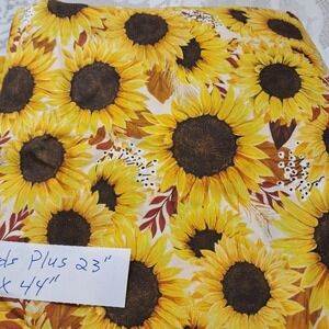 Brother‎ Sister Design Studio Sunflower Fabric 1 Yards Plus 23 inches 44" Wide
